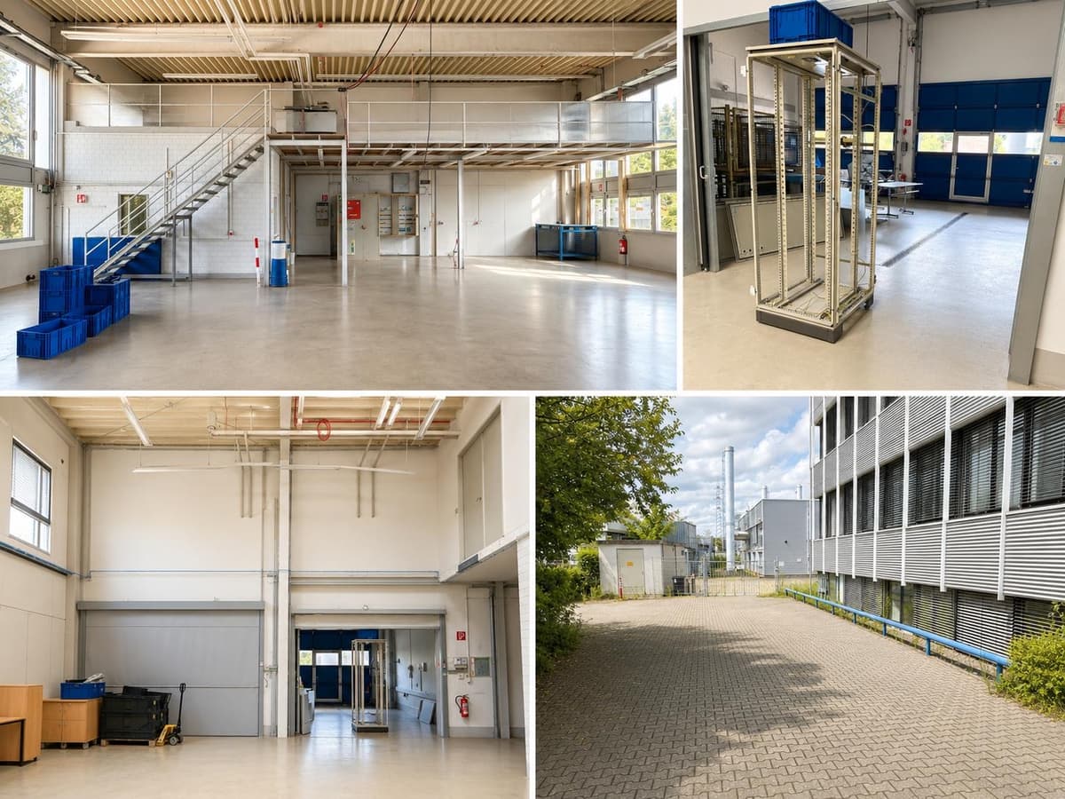 Überblick über Halle und Hof