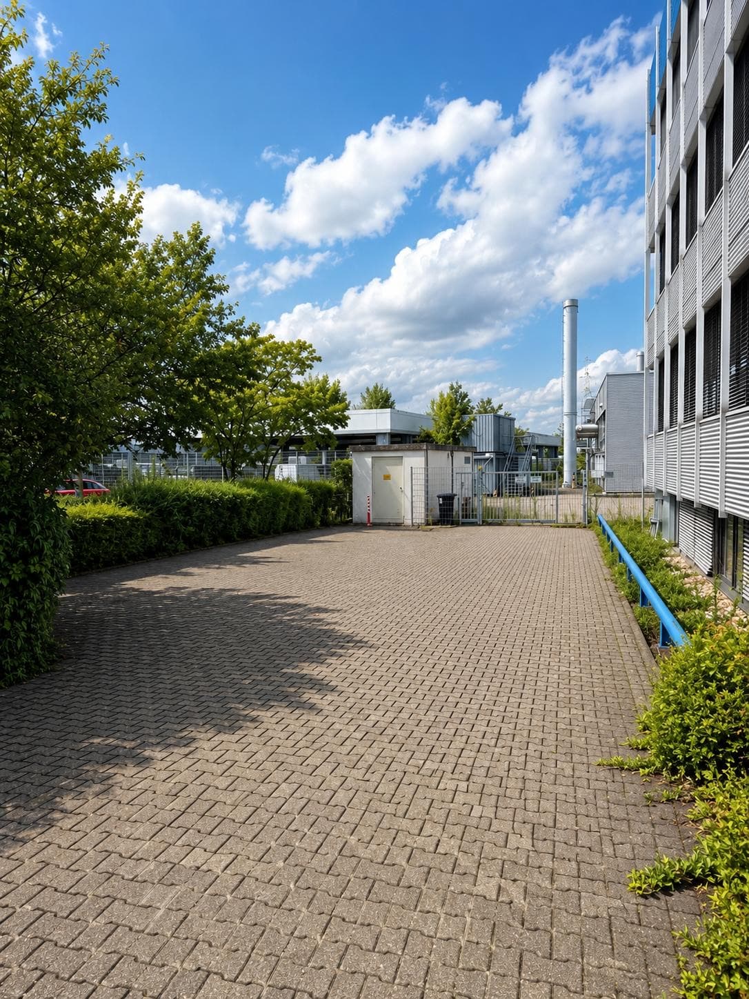 Befestigte Hoffläche
